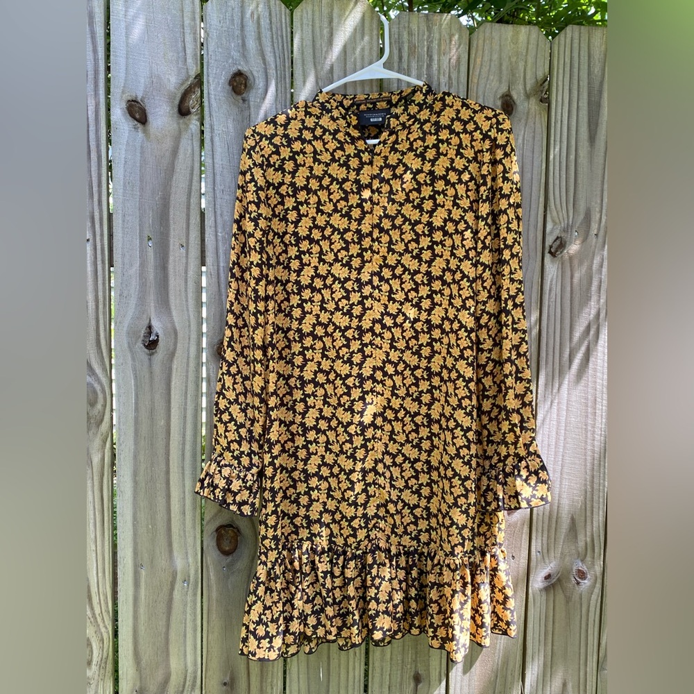 Scotch & Soda Floral Long Sleeve Dress